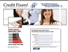 Tablet Screenshot of creditfixerscentral.com